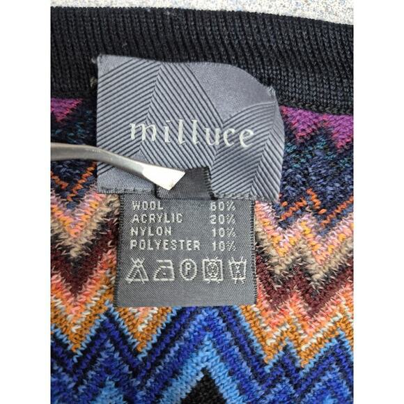 Milluce missoni style flame stitch long  cardigan Korean Style Sz 42/M - Picture 4 of 4